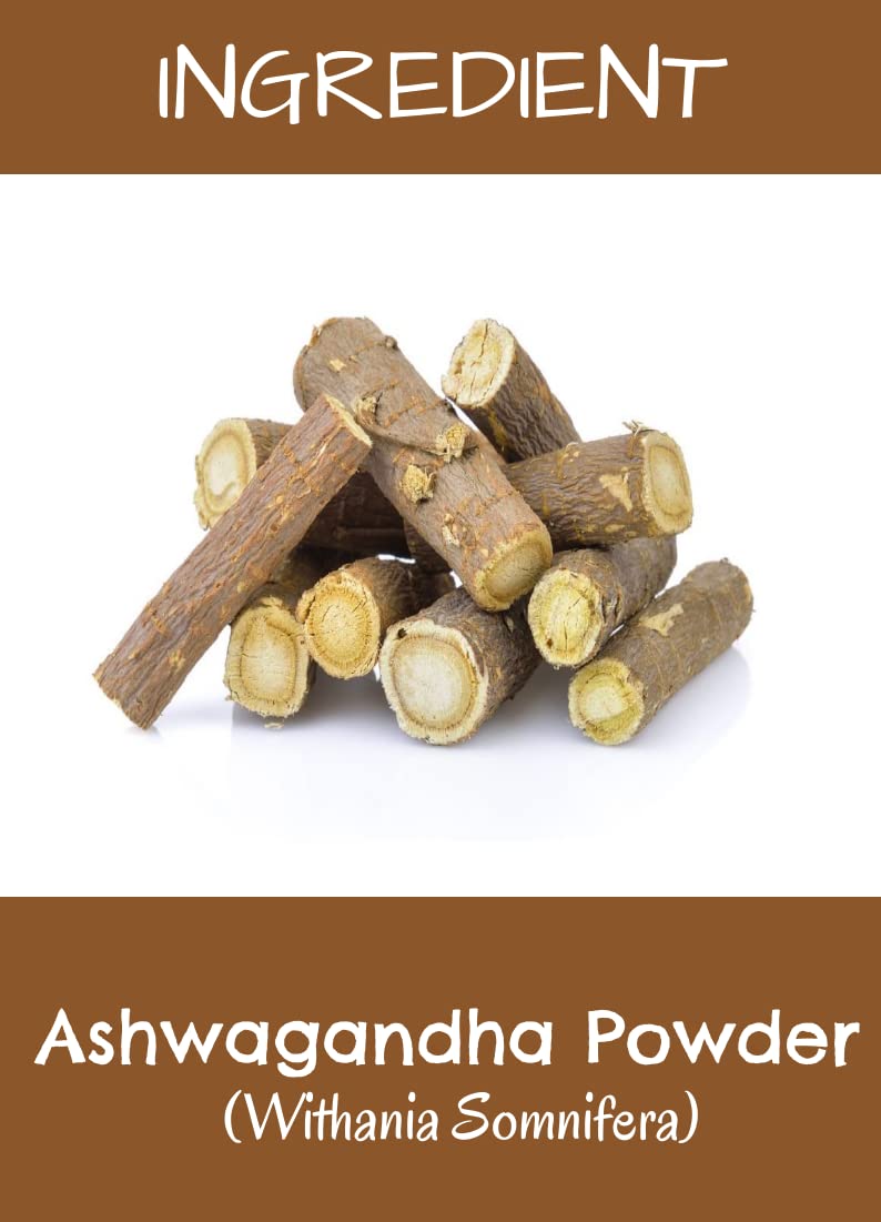 MR Ayurveda مسحوق أشواغاندا العضوي 100% من MR Ayurveda - مسحوق أشواغاندا للشعر - مسحوق أشواغاندا للوجه - مسحوق أشواغاندا للبشرة - بدون مواد كيميائية مضافة - مجموعة من 3 - 300 جرام - Image 2