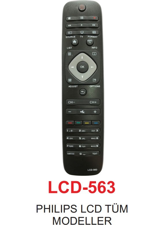 Magi Toptan - Magi Wholesale Philips LCD Remote Control Suitable for All Models LCD-563 - Image 1