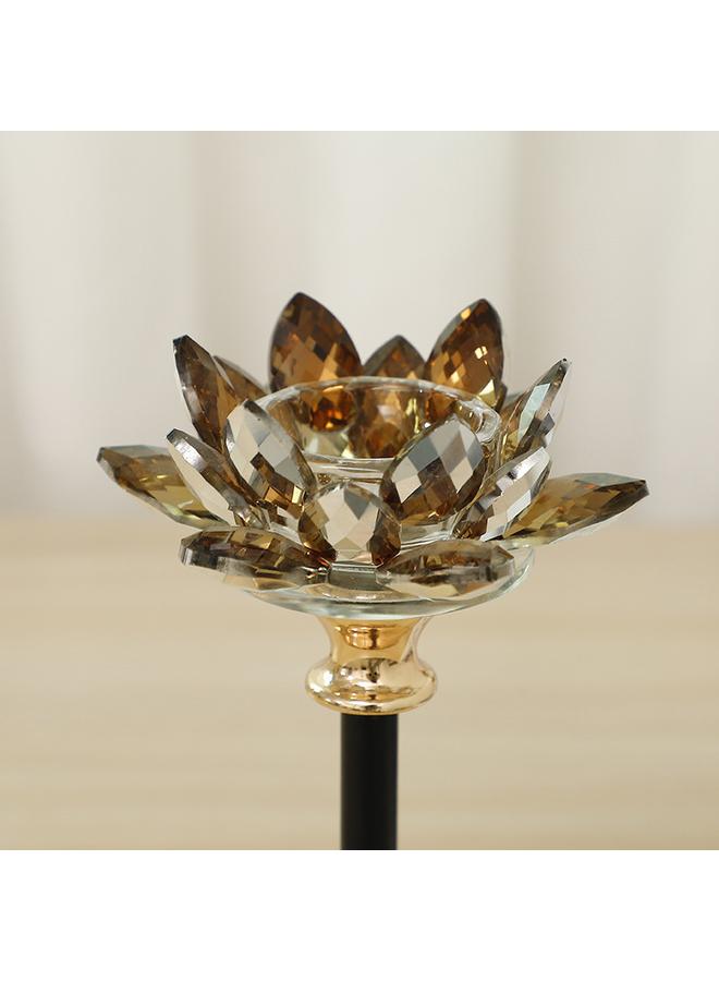 Bluejw New Crystal Candle Holder New Year Gift Multi-specification Lotus Company Wedding Home Metal Props  - Image 3