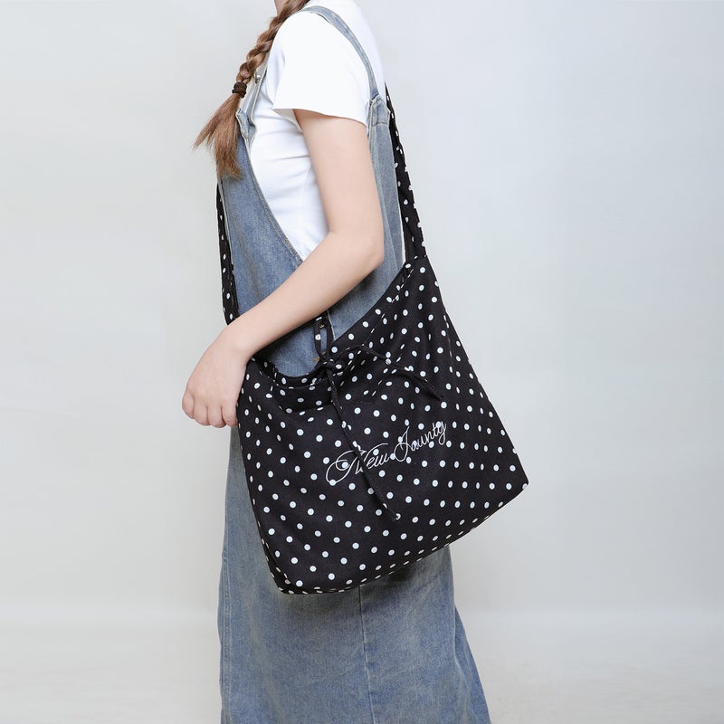 EHOOO Leopard Print Canvas Bucket Bag - Image 2