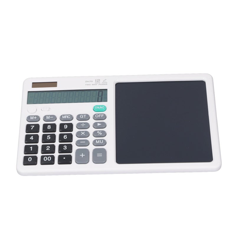 دفتر ملاحظات حاسوب LCD: جهاز واحد أبيض، متعدد الوظائف، حساب دقيق - مادة متينة، لوكت كتابة سهل التنظيف لحسابات المكتب، نفقات المنزل، دراسة الطلاب والعمل - Image 2