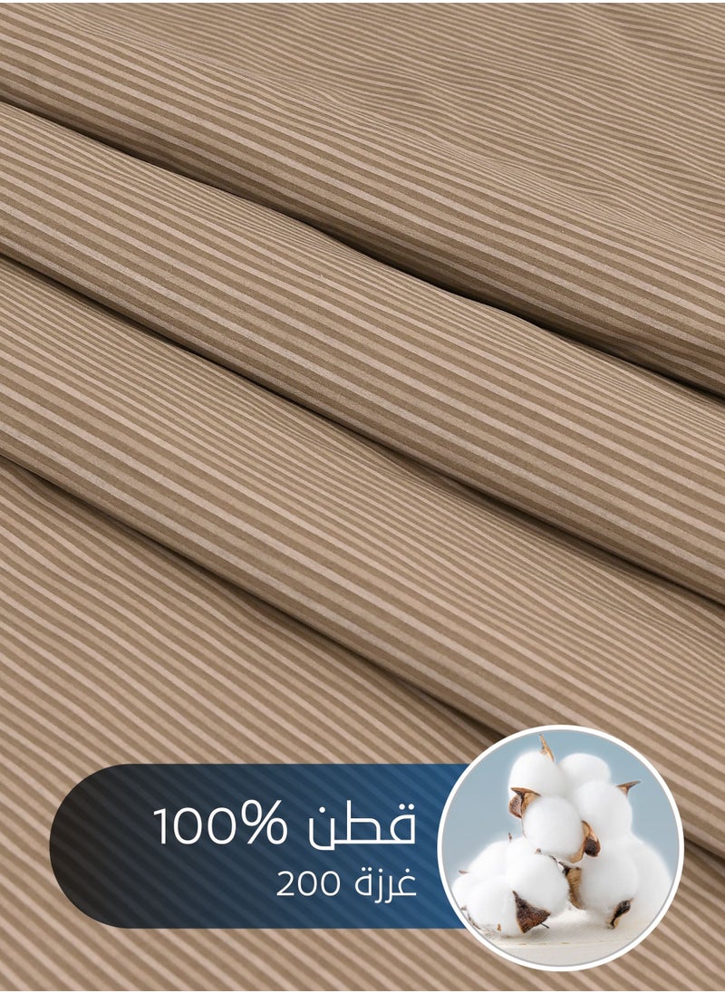 سيد المنسوجات المنزلية مفرش صيفي مفرد من قطن، يناسب سرير بحجم 120 × 200 سم، 5 قطع، 100% قطن 200 غرزة، مع الحشوة القابلة للنزع، سلسلة فيرونيكا  - Image 4