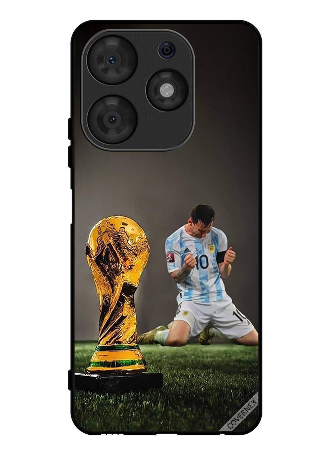 Covernex Protective Case Cover For Tecno Spark 10 Pro Leo Messi & FIFA Trophy - Image 1