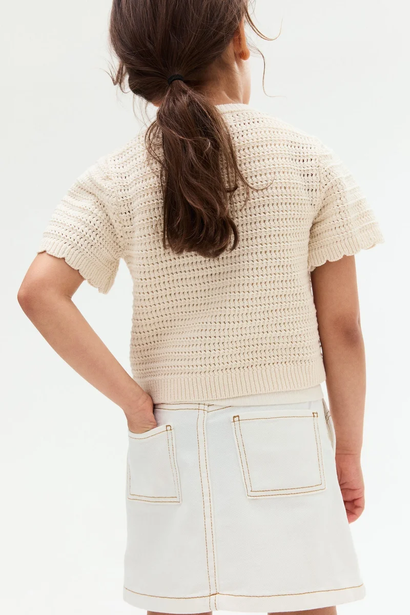 اتش اند ام Cotton twill skirt