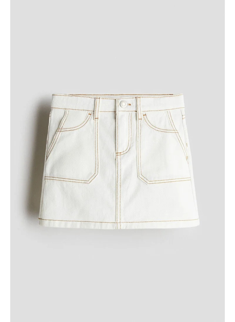 H&M Cotton twill skirt