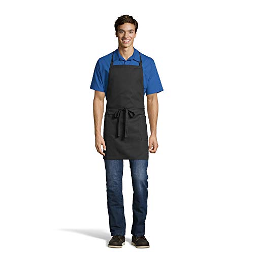 Uncommon Threads Adjustable Two Patch-Pocket Bib Apron, Black, One Size 3016-0100 - Image 4
