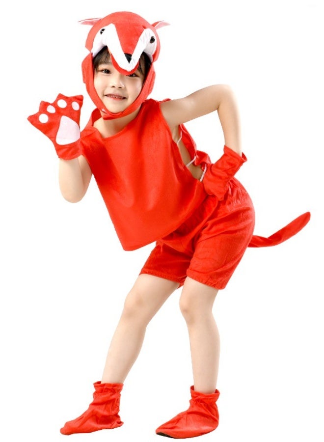 NIBEMINENT Children's performance costumes, stage animal performance costumes, summer short-sleeved animal clothing and dress-up - Image 1