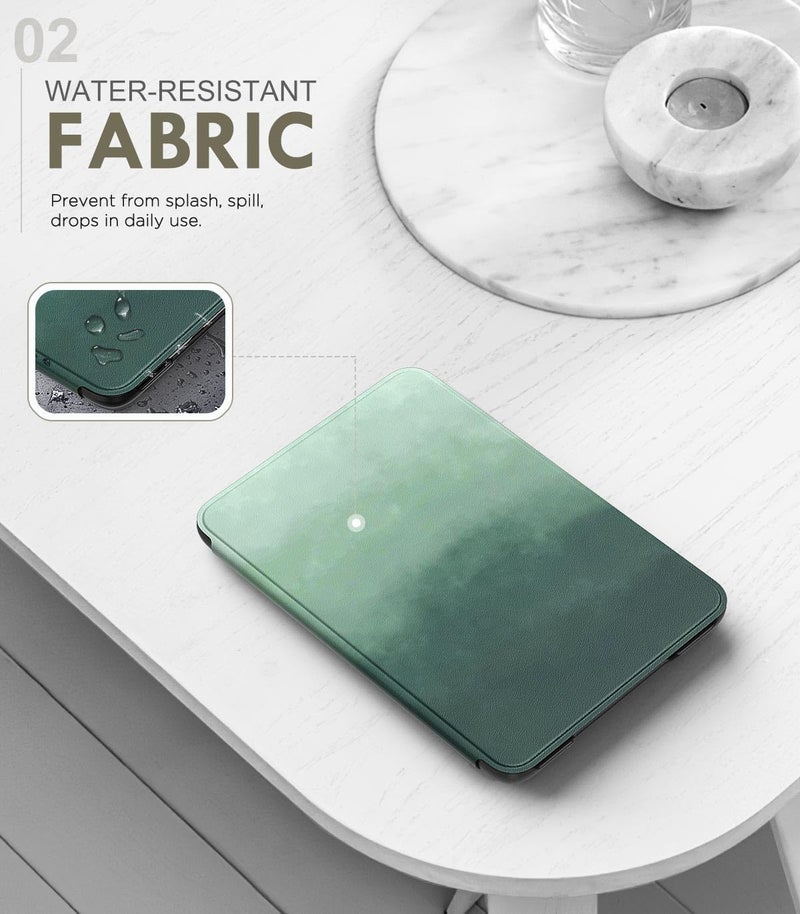 MoKo Case Fits 6" All-New Kindle (11th Generation-2024/2022 Release), Lightweight Shell Cover with Auto Wake/Sleep for Kindle 2024/2022 11th Gen e-Reader, Pine Green - Image 3