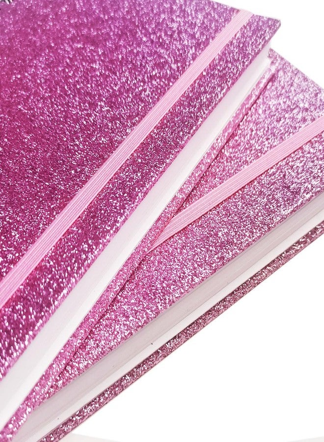 Twinkle Spiral Notebook, Glittery Pink Journal Notebook, 2Pack Hardcover Journals for note taking, Thick Paper, 180 Pages, 8.2” x 6” - Image 2