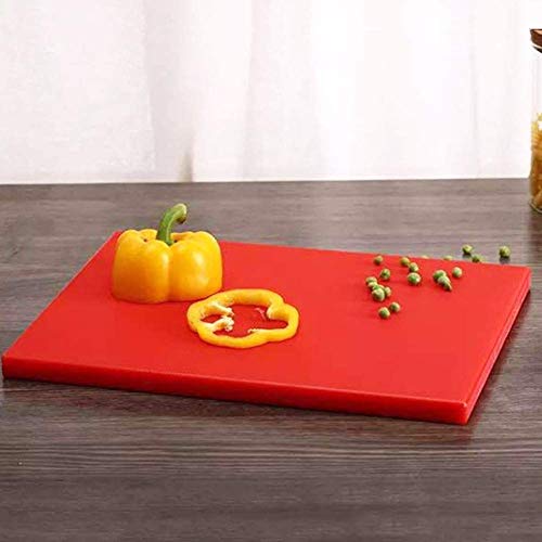 Urmila Plastic ® Plastic Cutting Chopping Board- Non-Slip Antibacterial Surface with Extra Thickness Red, 18x12 Inches - Image 4