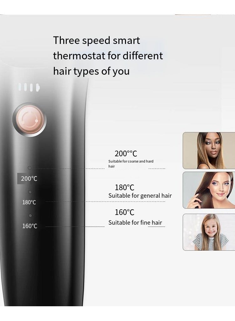 general Mini Ionic Straightening Comb – Travel-Friendly Straightener & Curler for Men/Women, Dual-Use Hair Styling Tool - Image 2