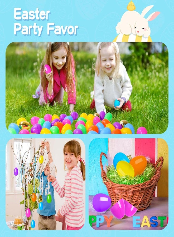 MGparty بيض عيد الفصح MGparty 150 قطعة 2.36" بيض بلاستيكي قابل للتعبئة فارغ مع 12 بيضة ذهبية لملء سلة عيد الفصح، هدايا الحفلات، مستلزمات البحث عن البيض، وزينة عيد الفصح - Image 4