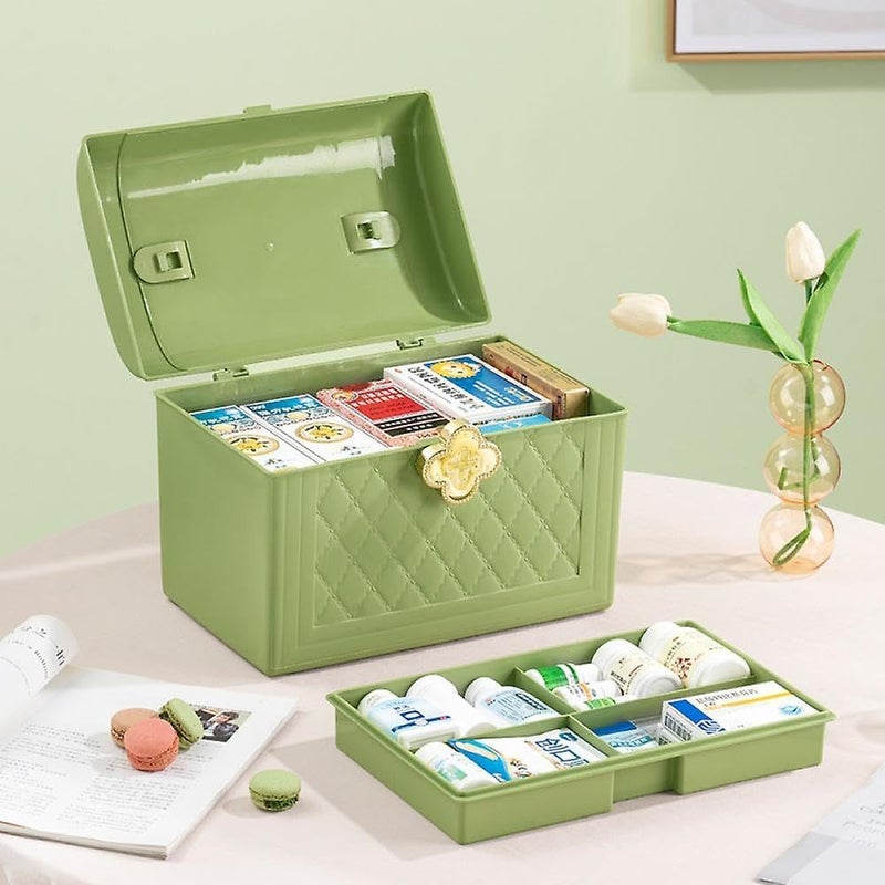 GOPAD Double Layer Designer Vanity Jewellery Organiser Box Creative Jewellery Cosmetic Storage Boxes for Women Decorative Cosmetic Drawer Organisers MulticolorPack of 1 - Image 2