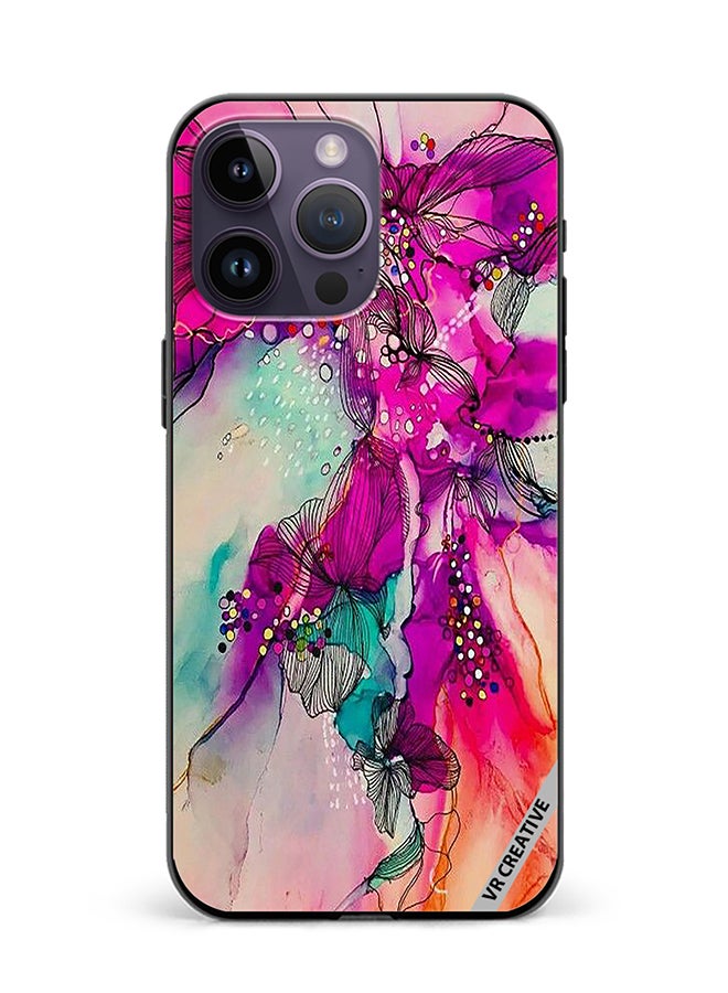 VR CREATIVE Protective Case Cover For Apple iPhone 15 Pro Max Aesthetics Painting Design  Multicolour - Image 1