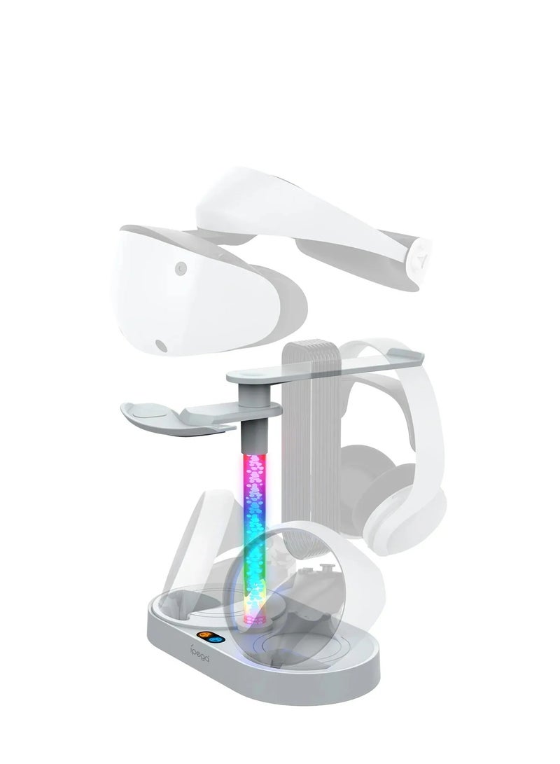 Controller Charging Dock Station for PS VR2 with RGB Light VR Display Accessories  - Image 4