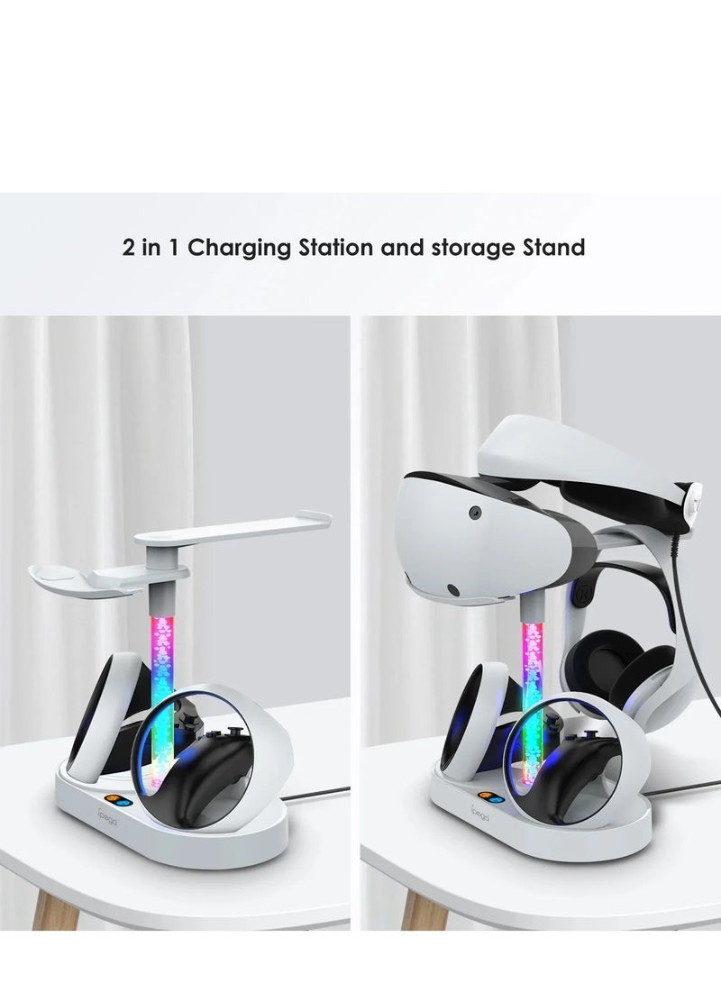 Controller Charging Dock Station for PS VR2 with RGB Light VR Display Accessories  - Image 5