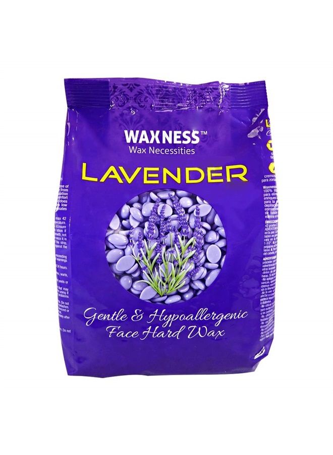 wax necessities حبوب شمع الوجه الفاخر من واكسنس برائحة اللافندر 0.8 رطل / 400 جرام - Image 1