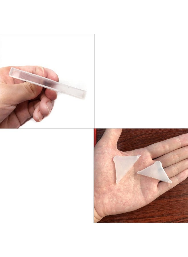 UoYu Mirror Corner Protectors- 20 Pcs Toughened Glass Corner Protector Ceramic Tile wrap Angle Plastic Bathroom Lens Right Angle（3x50mm） - Image 5