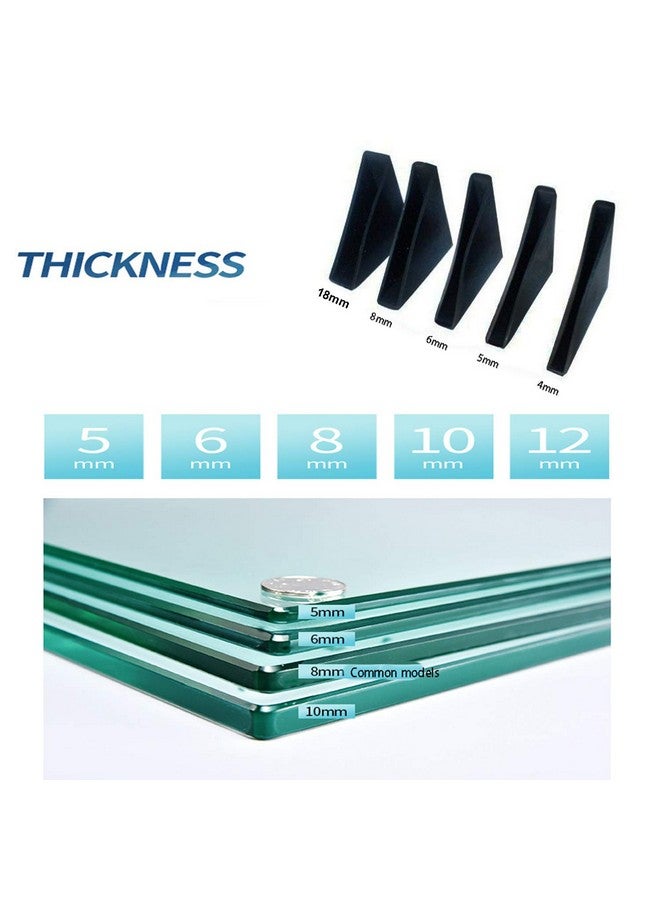 UoYu Mirror Corner Protectors- 20 Pcs Toughened Glass Corner Protector Ceramic Tile wrap Angle Plastic Bathroom Lens Right Angle（3x50mm） - Image 2
