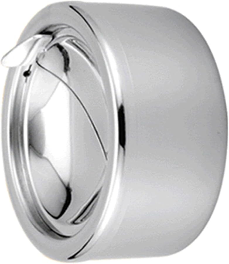 Stainless Steel Windproof Ashtray With Lid For Indoor Outdoor Use Large Capacity Smokeless - Image 2