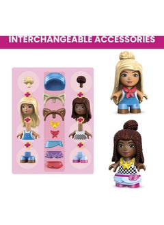 MEGA Barbie Pets Horse Toy Building Set With 3 Microdolls And Accessories 9 Pets Easytobuild Horse Stables Playset  - Image 5