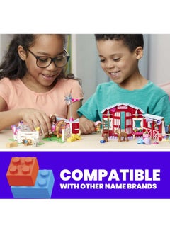 MEGA Barbie Pets Horse Toy Building Set With 3 Microdolls And Accessories 9 Pets Easytobuild Horse Stables Playset  - Image 3