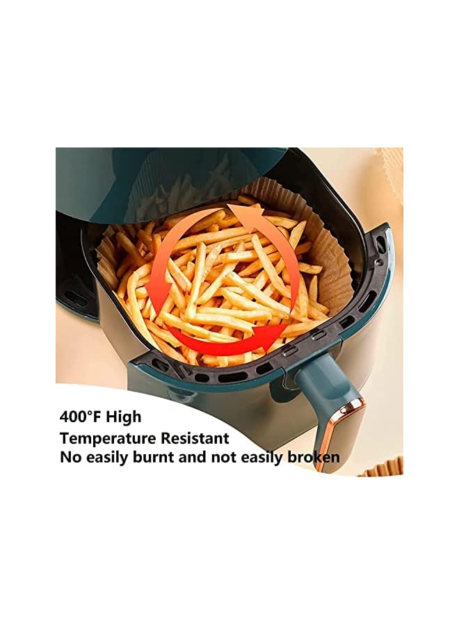 PROMASS 100 Pcs Large Size 7.9" (20 cm) disposable Air Fryer paper, liners Air Fryer liner oil & waterproof, nonstick baking air fryer liners square and round reusable papers, (Round) - Image 5