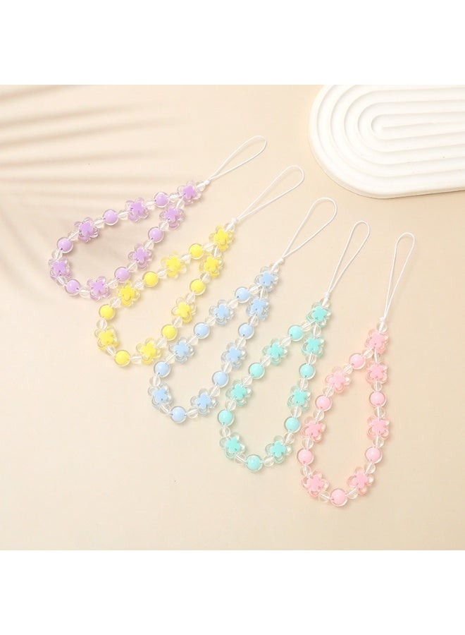 NIBEMINENT Phone Charm/ Chain Strap for Women Girls,Candy Color Cell Phone Case Lanyard Wrist Strap - Image 2