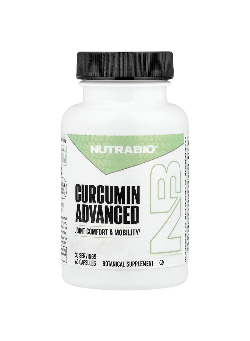 NutraBio Curcumin Advanced, 60 Capsules