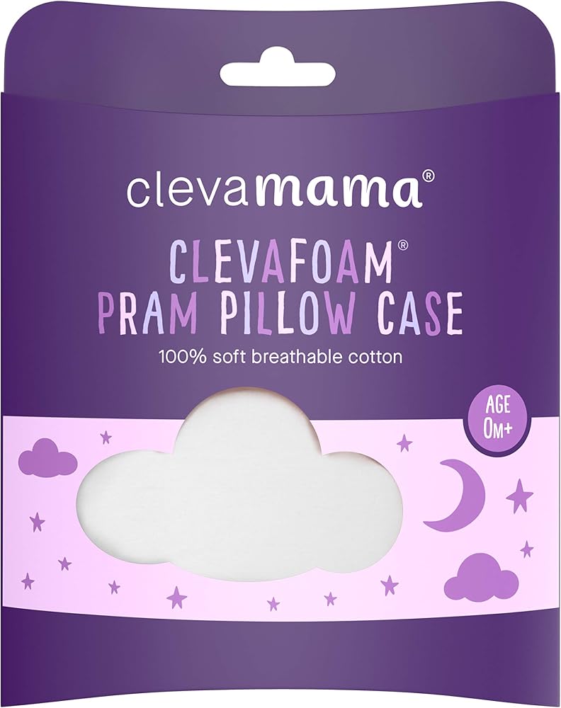 كليفاماما غطاء وسادة من القطن بنسبة 100% من ClevaMama، مقاس 19 سم x 17.7 سم - أبيض - Image 5
