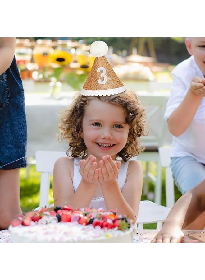 Baby  Birthday Party Decorations  Birthday Hat Boho Birthday Photo Prop 3rd Birthday Decoration Supplies - Image 4