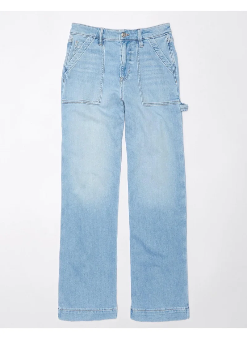 امريكان ايجل High Waist Baggy Wide Leg Jeans