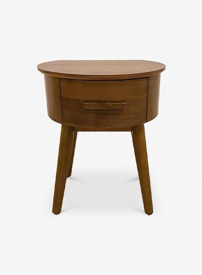 OC HOME Elton Bedside Table Walnut - Image 1