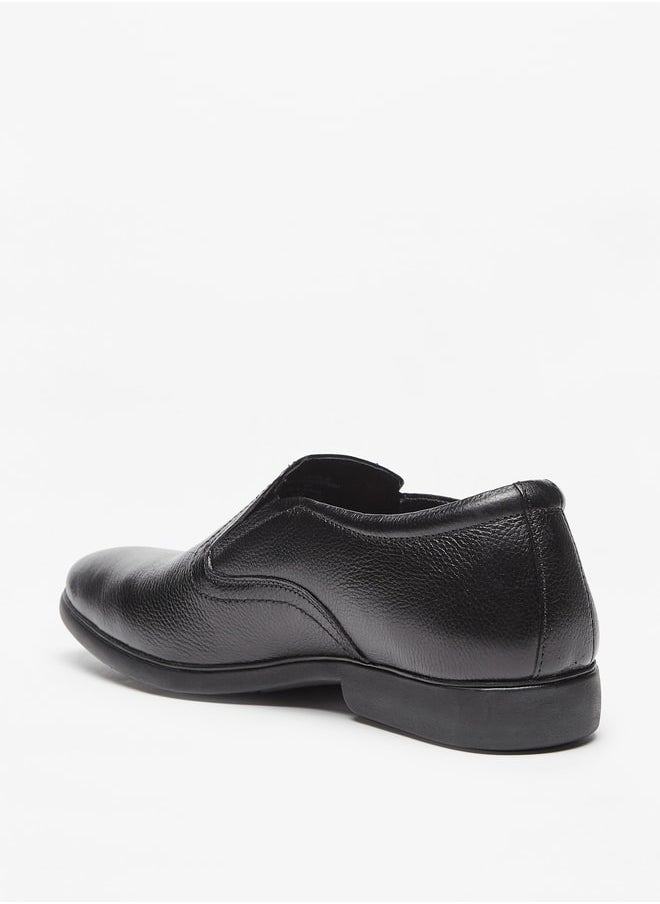 DUCHINI Men's Textured Slip-On Loafers  - Image 2