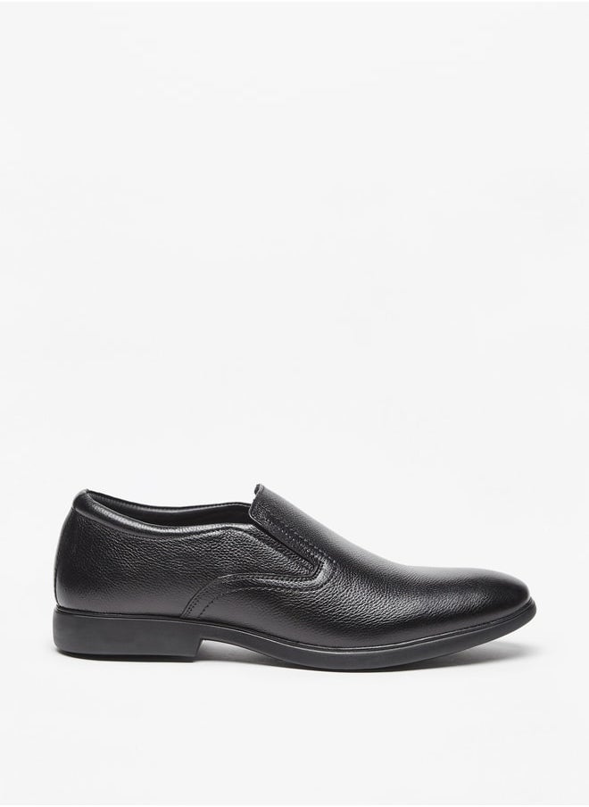 DUCHINI Men's Textured Slip-On Loafers  - Image 3