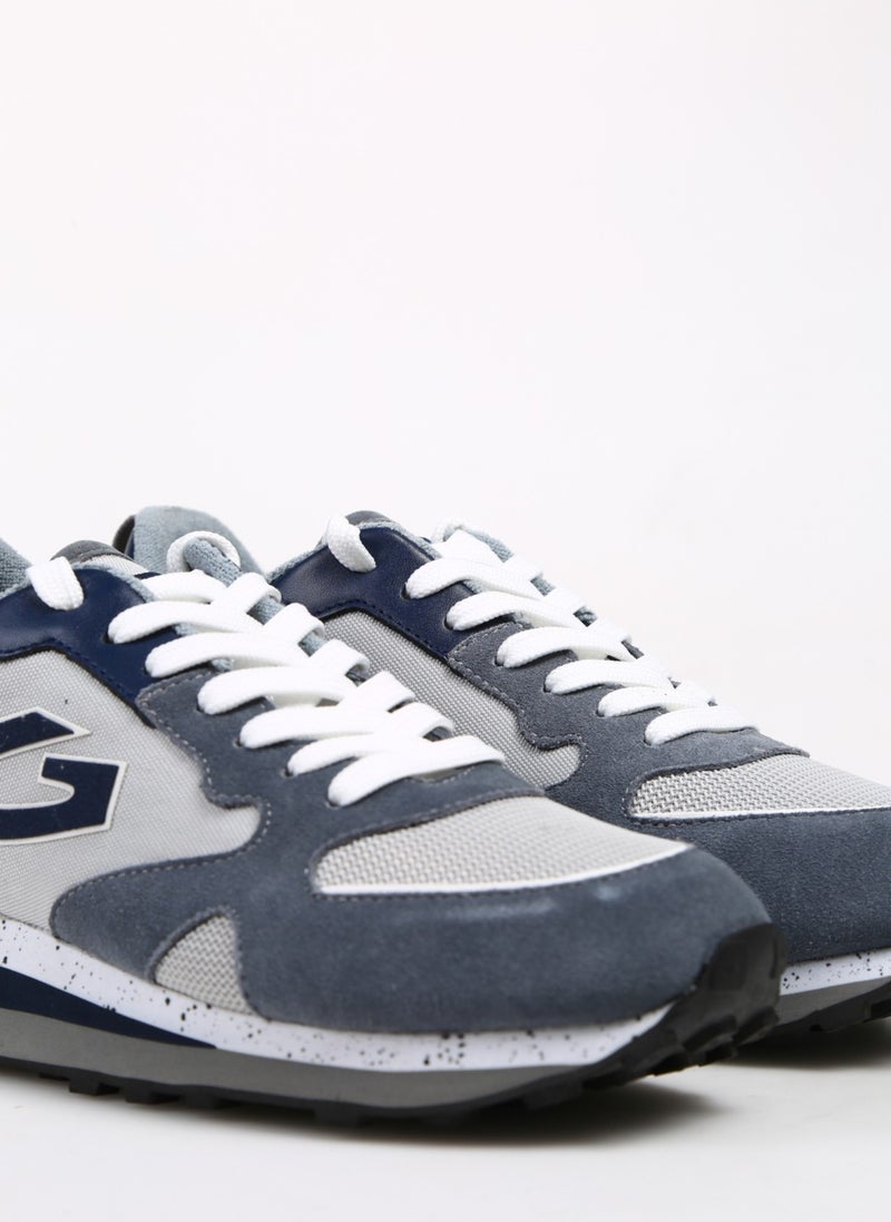Alberto Guardiani Grey - Black Men's Suede Sneaker Wen 0400  - Image 5