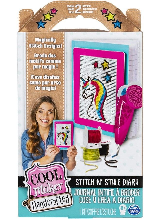 Cool maker Handcrafted Stitch N’ Style Diary Activity Kit Makes 2 Covers For Ages 8 And Up  - Image 2