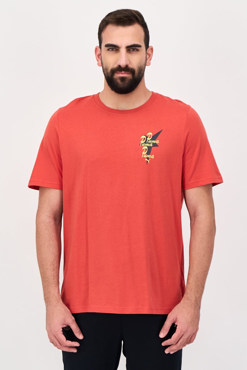 PUMA Men Sportswear Fit Short Sleeve Training T-Shirt, Fast Red - Image 1