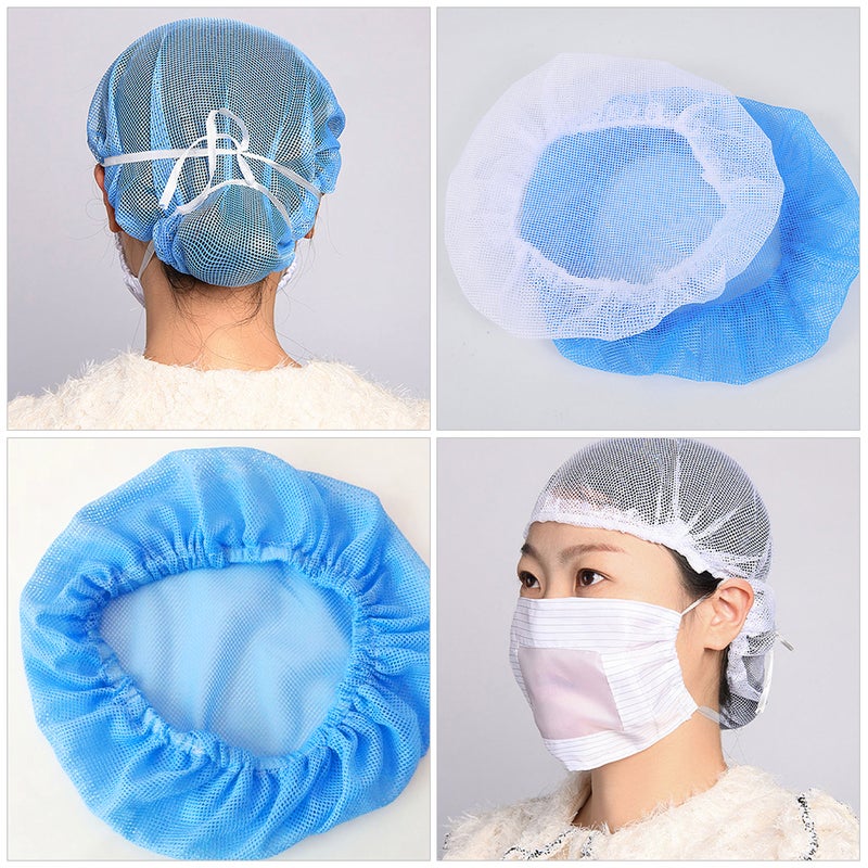 8pcs Reusable Hair Net Elastic Breathable Mesh Chef Cap Unisex Anti-Static Hat For Kitchen Cooking Food Service Labs - Image 3