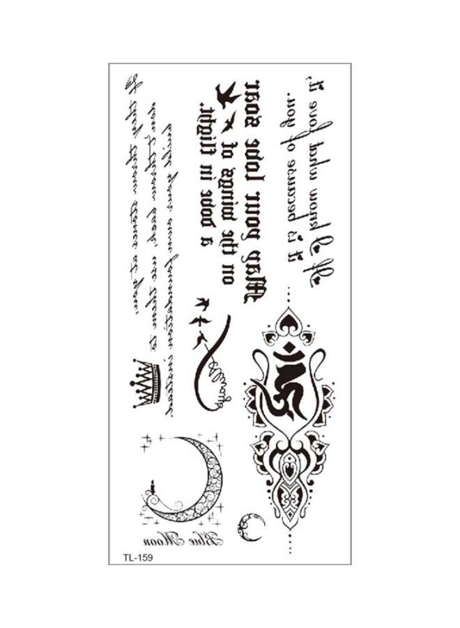 NIBEMINENT Wenshentie Cartoon Pattern Tattoo Sticker TL-159