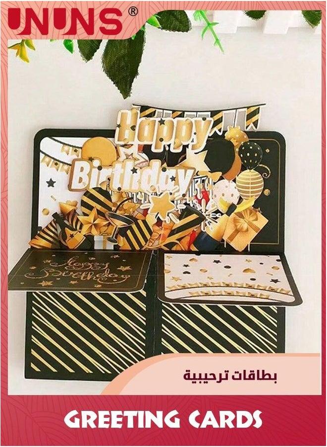 UNUNS 3D Pop up Birthday Card,Happy Cards Boxed With Envelope Greeting Handmade For Kids,Wife,Mother,Family Or Friends - Image 4