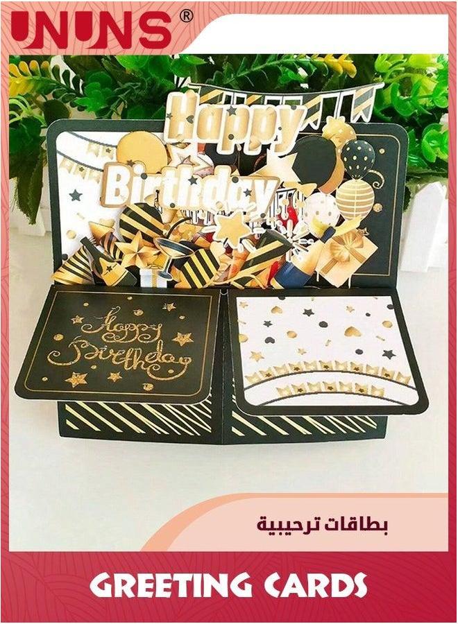 UNUNS 3D Pop up Birthday Card,Happy Cards Boxed With Envelope Greeting Handmade For Kids,Wife,Mother,Family Or Friends - Image 3