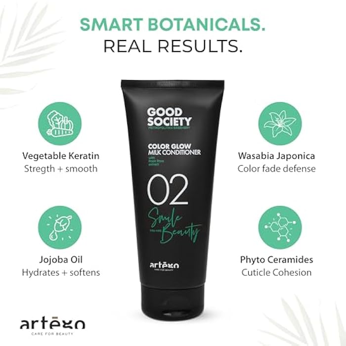 artego Artègo Good Society Color Glow Milk Conditioner (6.7 fl oz) – Lightweight Detangling Conditioner for Color-Treated Hair - Image 4