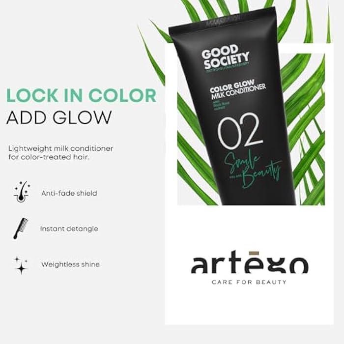 artego Artègo Good Society Color Glow Milk Conditioner (6.7 fl oz) – Lightweight Detangling Conditioner for Color-Treated Hair - Image 3