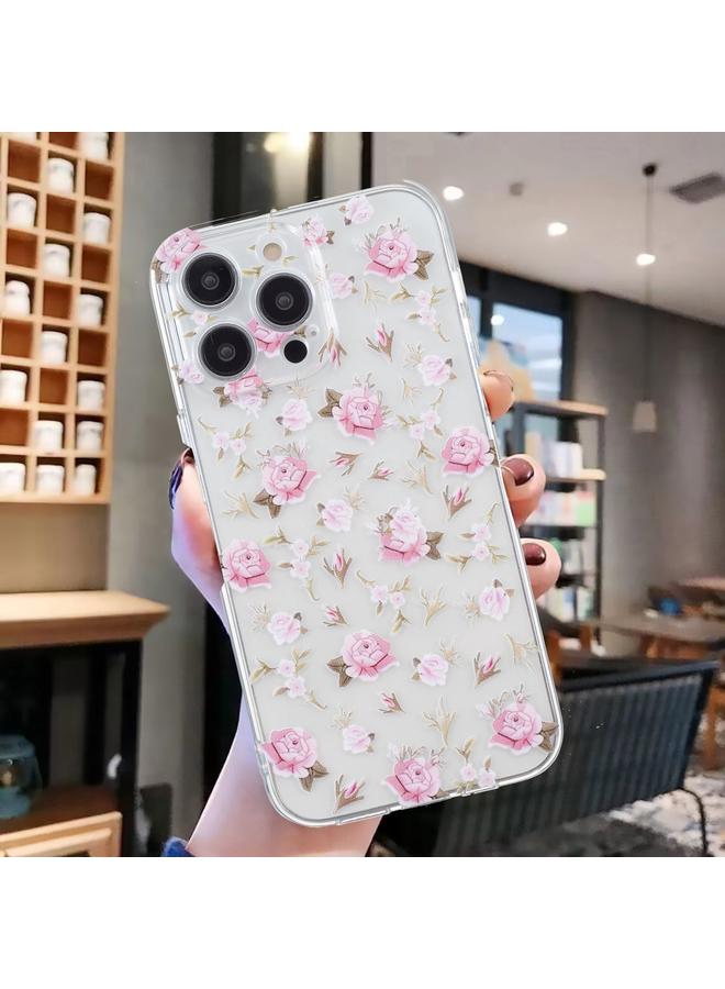 اس-توب جراب لهاتف iPhone 16 Pro Max بنمط رسم ملون جراب هاتف شفاف من مادة TPU - Image 2