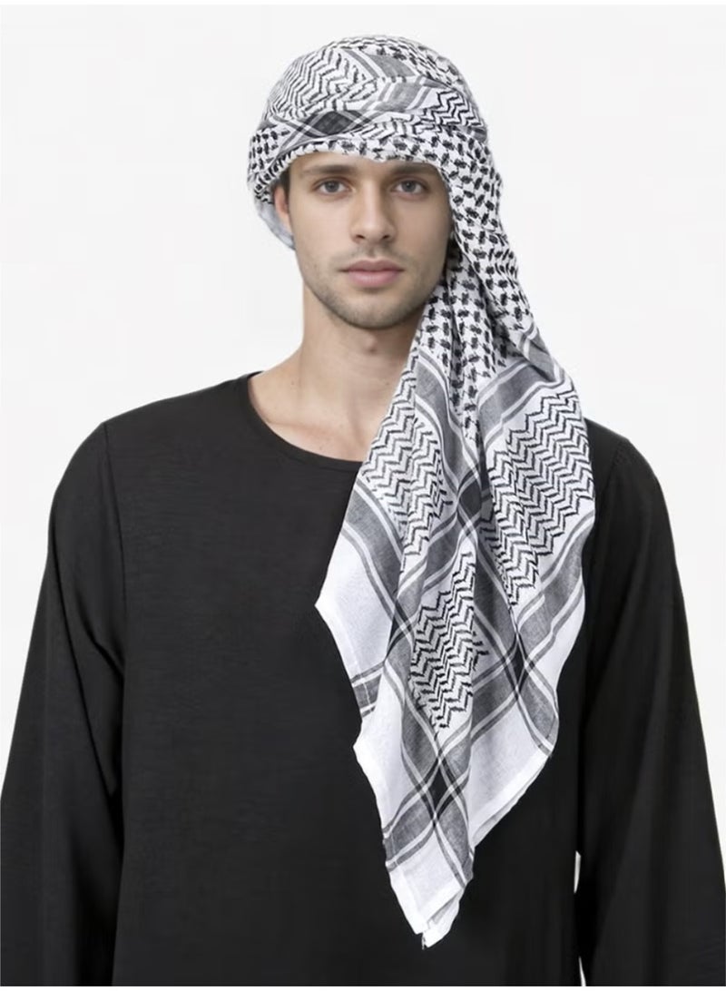 Arab Style Shemagh Wrap Keffiyeh Middle East Desert Scarf Men Scarves Neck Face Headwear Arabian - Image 3