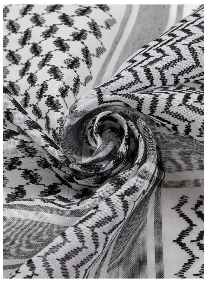 Arab Style Shemagh Wrap Keffiyeh Middle East Desert Scarf Men Scarves Neck Face Headwear Arabian - Image 2