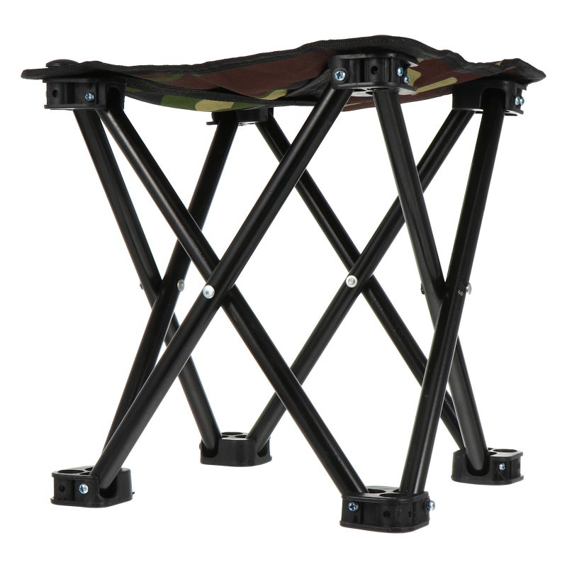 Camouflage Portable Folding Fishing Stool Lightweight Compact Camping Chair For Outdoor Travel - Image 2