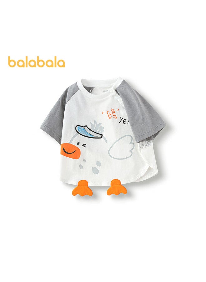 Balabala Baby T-shirt Girls Boys Short Sleeve  Summer Clothes Cute And Funny 208225117201 - Image 4