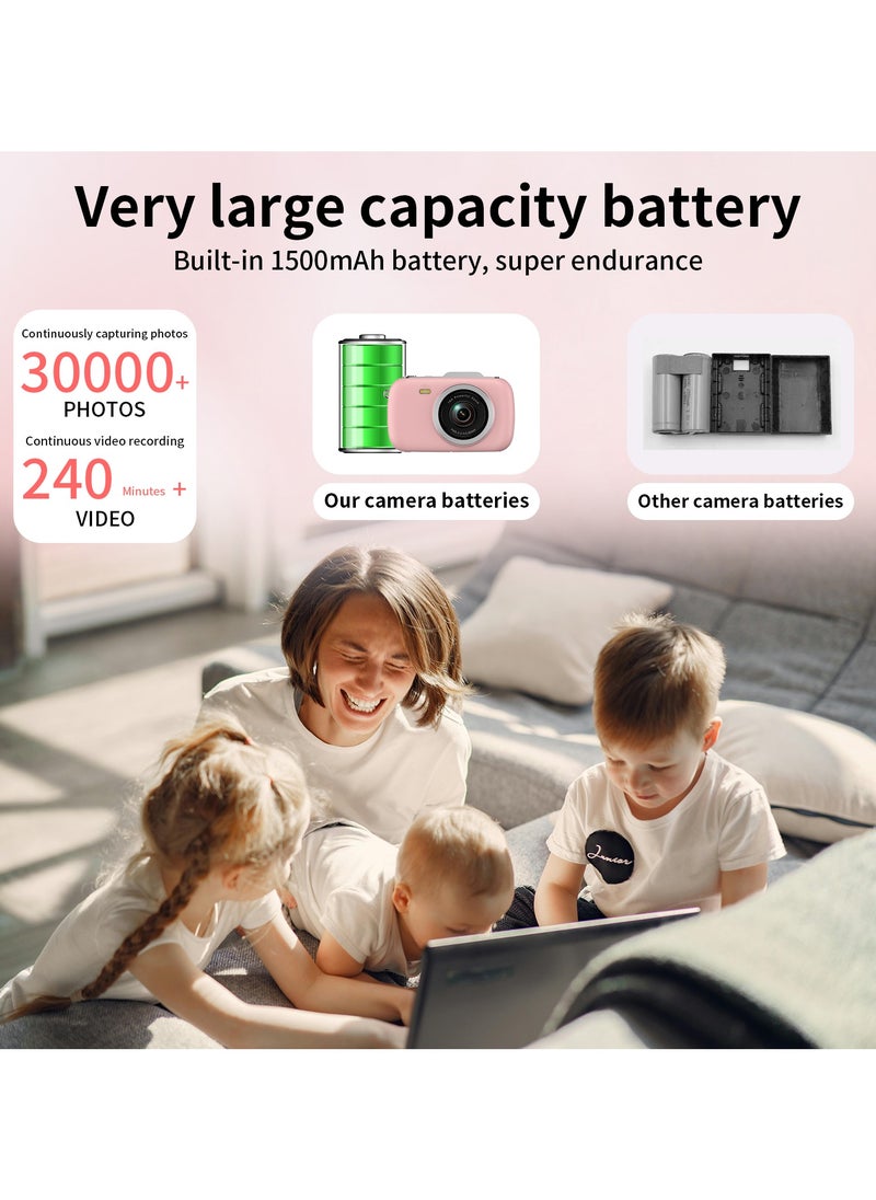 IqwiCam - Digital Camera, 4K Cameras for Photography, 64MP UHD Portable Vlogging Camera, 18X Zoom Travel Point and Shoot Camera with 64GB TF Card, Photography Cameras for Beginners Te - Image 1